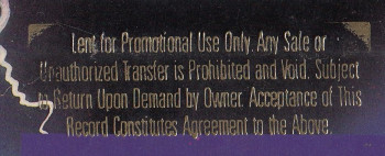 Metallica Ride The Lightning, Elektra usa, LP Promo