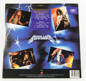 Metallica Ride The Lightning, Elektra usa, LP Promo