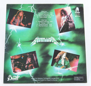 Metallica Ride The Lightning, Bernett france, LP Misprint