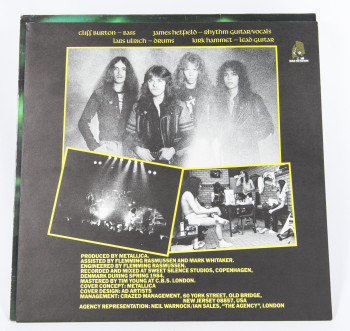 Metallica Ride The Lightning, Bernett france, LP Misprint