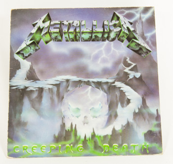 Metallica Creeping Death, Music For Nations united kingdom, 12" clear light blue Mislabel