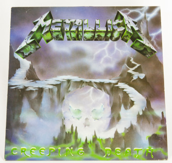 Metallica Creeping Death, Music For Nations united kingdom, 12" blue marbled Mislabel