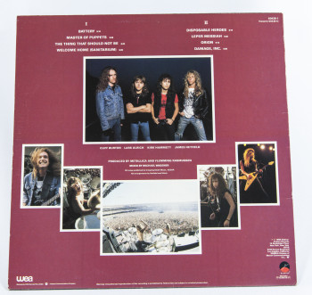 Metallica Master Of Puppets, Elektra/WEA australia, LP