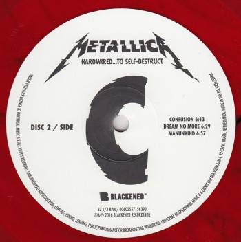 Metallica Hardwired...To Self-Destruct, Blackened/Universal europe, LP red