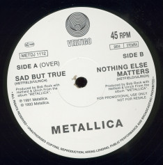 Metallica Sad But True, Vertigo united kingdom, 12" Promo