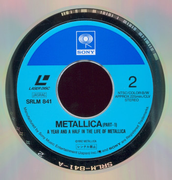 Metallica A Year And A Half In The Year Of Metallica, Sony japan, LD 12"