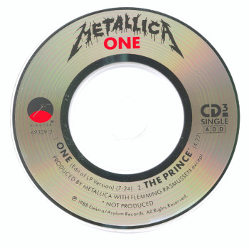 Metallica One, Elektra/Asylum usa, 3"
