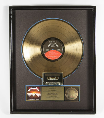 Metallica Master Of Puppets, RIAA usa, Award