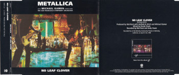 Metallica No Leaf Clover, Vertigo united kingdom, CD Promo