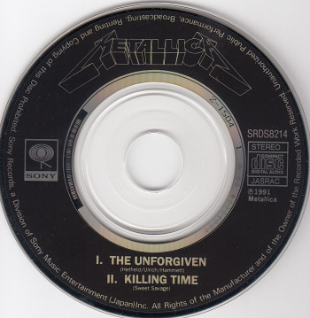 Metallica The Unforgiven, Sony japan, 3"